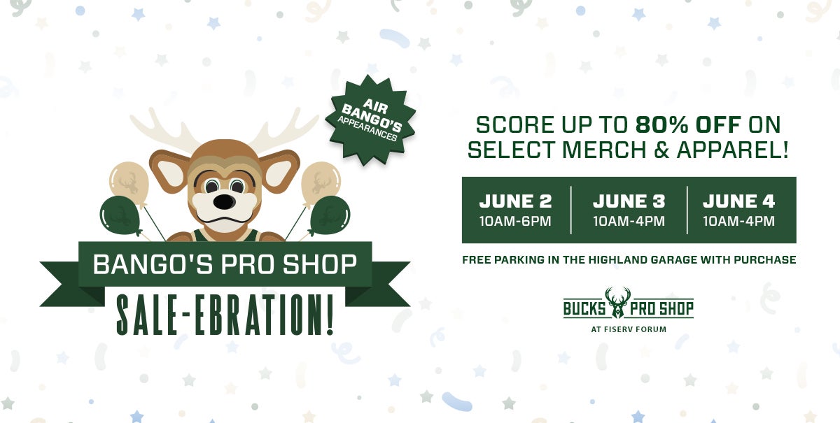 Bucks Finals T-shirts sell out temporarily at Fiserv Pro Shop